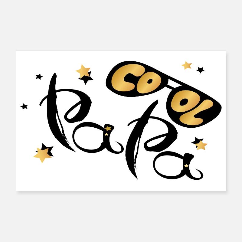 Papa cool Poster 30 x 20 cm