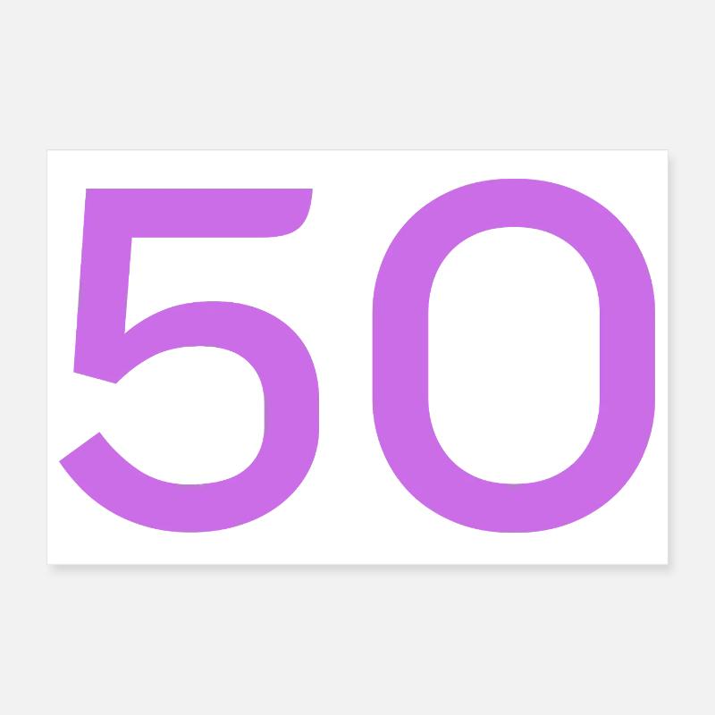 50 Poster 12" x 8" (30x20 cm)