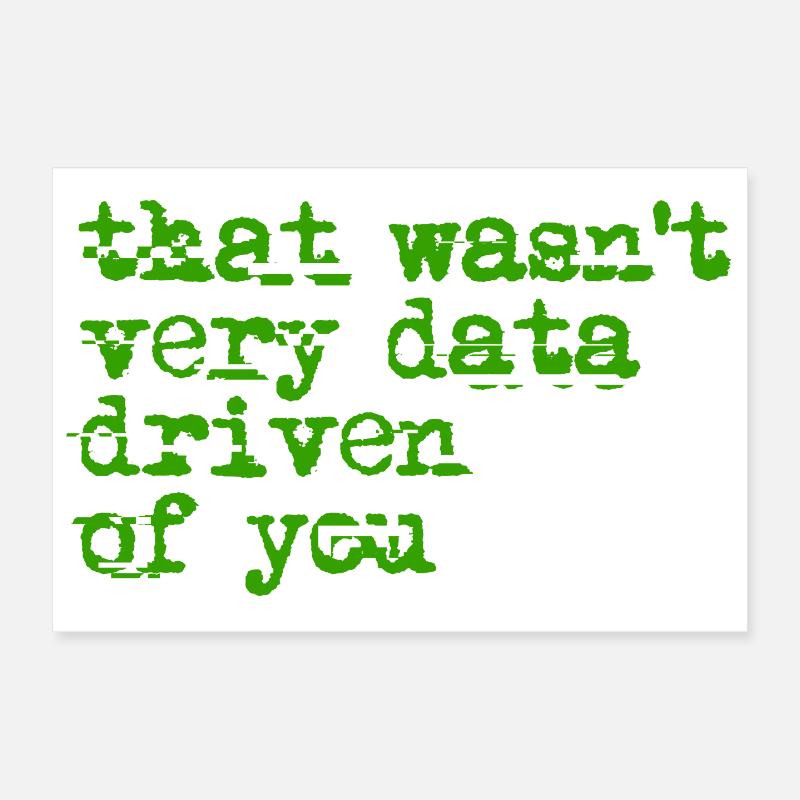 That Wasn't Very Date-Driven Poster 12" x 8" (30x20 cm)