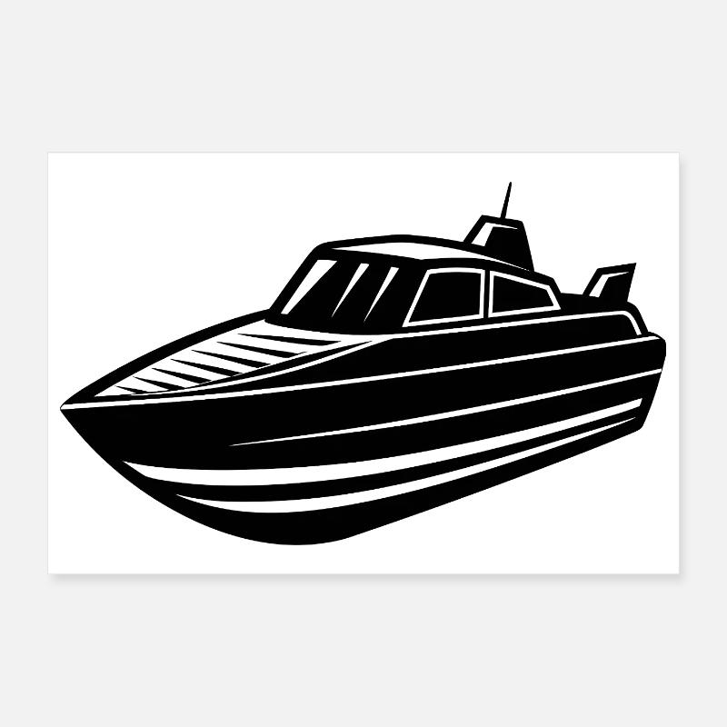 Bateau à réaction Poster 30 x 20 cm