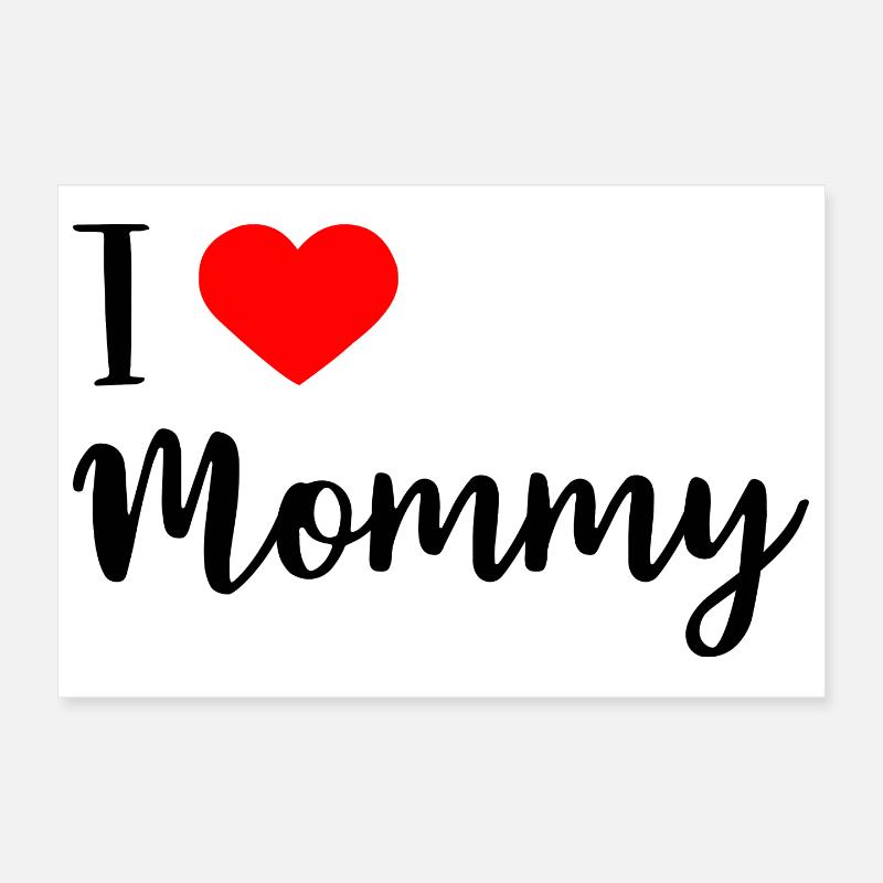 j'aime maman Poster 30 x 20 cm