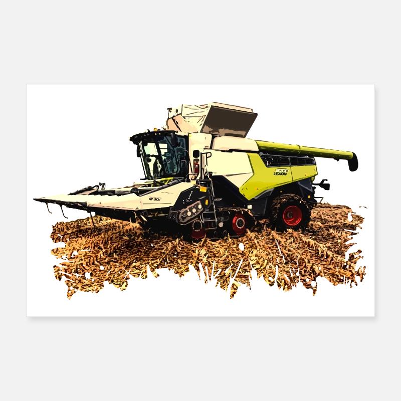 LEXION 8700 - Poster 30x20 cm - Weiß