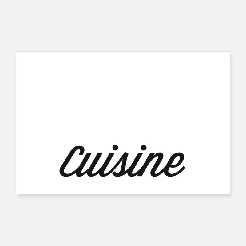 Bella Cuisine Typography Poster 30 x 20 cm
