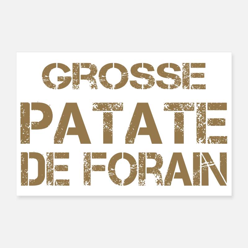 Grosse Patate de Forain ocre Poster 30 x 20 cm