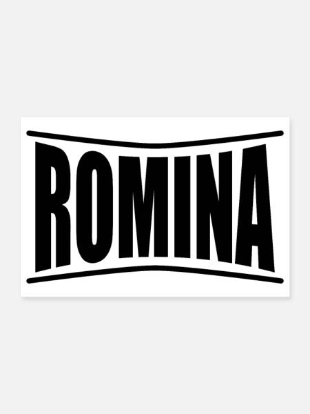 Romina T-Shirt T-Shirt Geschenkidee - Poster 30x20 cm - Weiß - Vorne