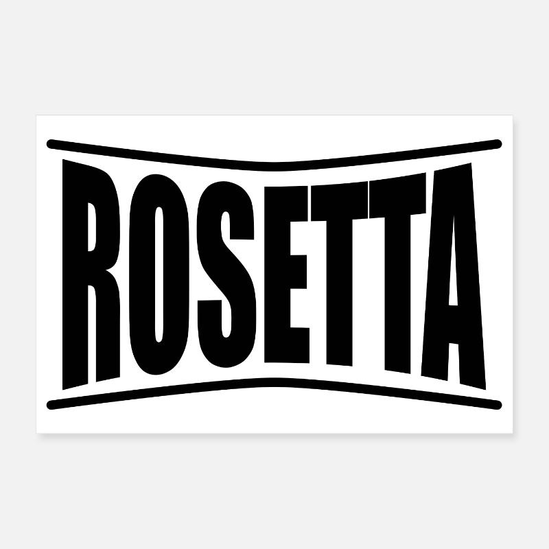 Rosetta t-shirt gift idea t-shirt Poster 12" x 8" (30x20 cm)