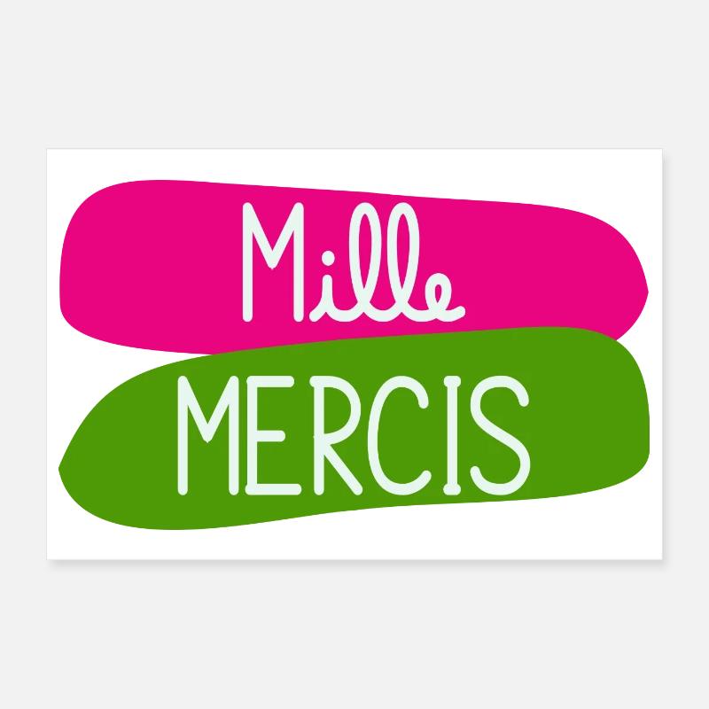 MAÎTRESSE. MAITRE. MERCI. MERCI MAÎTRESSE Poster 30 x 20 cm
