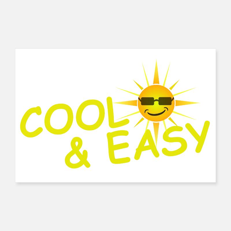 COOL & EASY Poster 12" x 8" (30x20 cm)