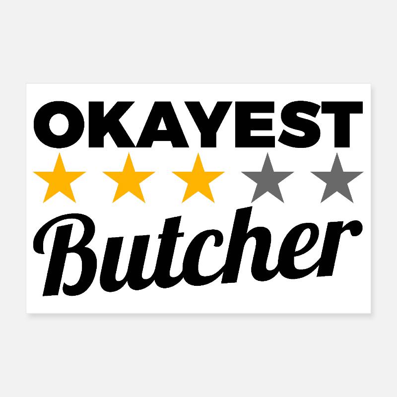 Durchschnittlicher Fleischer Poster 30x20 cm