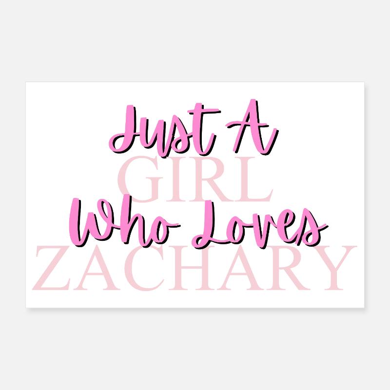 Die Liebe der Mädchen zu Zachary stärken Poster 30x20 cm