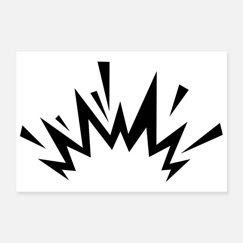 Comic Explosion Poster 30x20 cm
