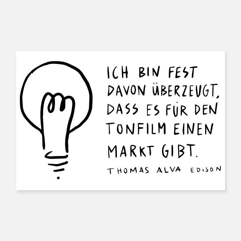 Thomas Edison Poster 30 x 20 cm