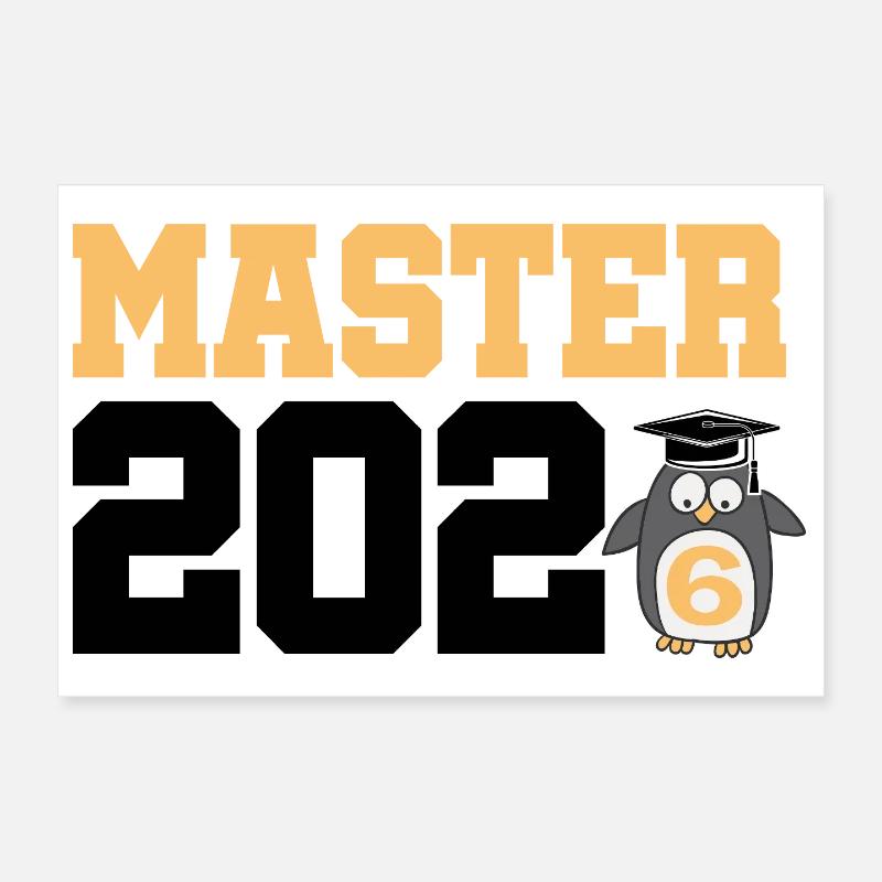 Master 2026 Diplôme Poster 30 x 20 cm