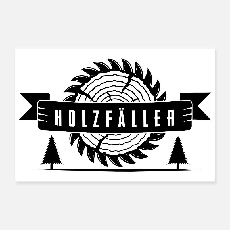 lumberjack Poster 12" x 8" (30x20 cm)