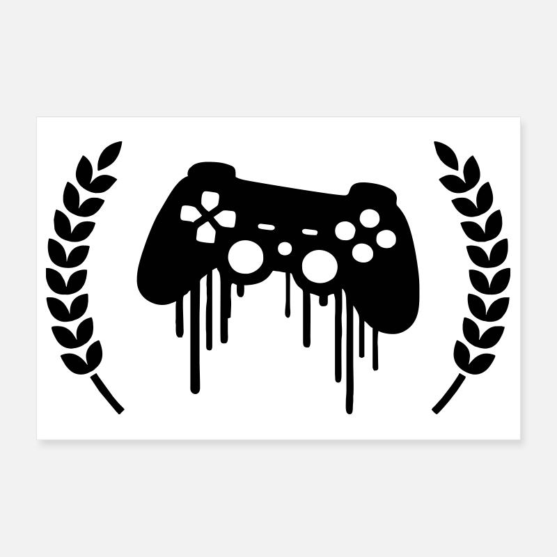 gaming kontroller kranz Poster 30x20 cm