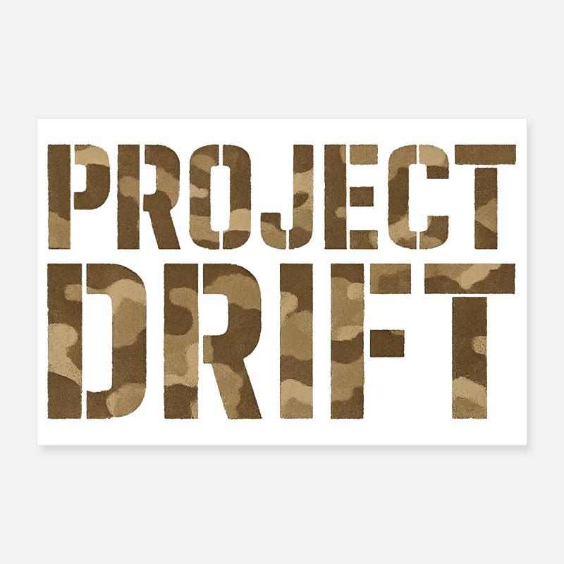 Project Drift Camouflage Tuning Statement Poster 30x20 cm