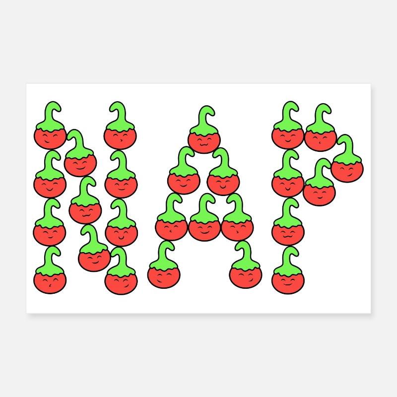 Tomates sieste Poster 30 x 20 cm