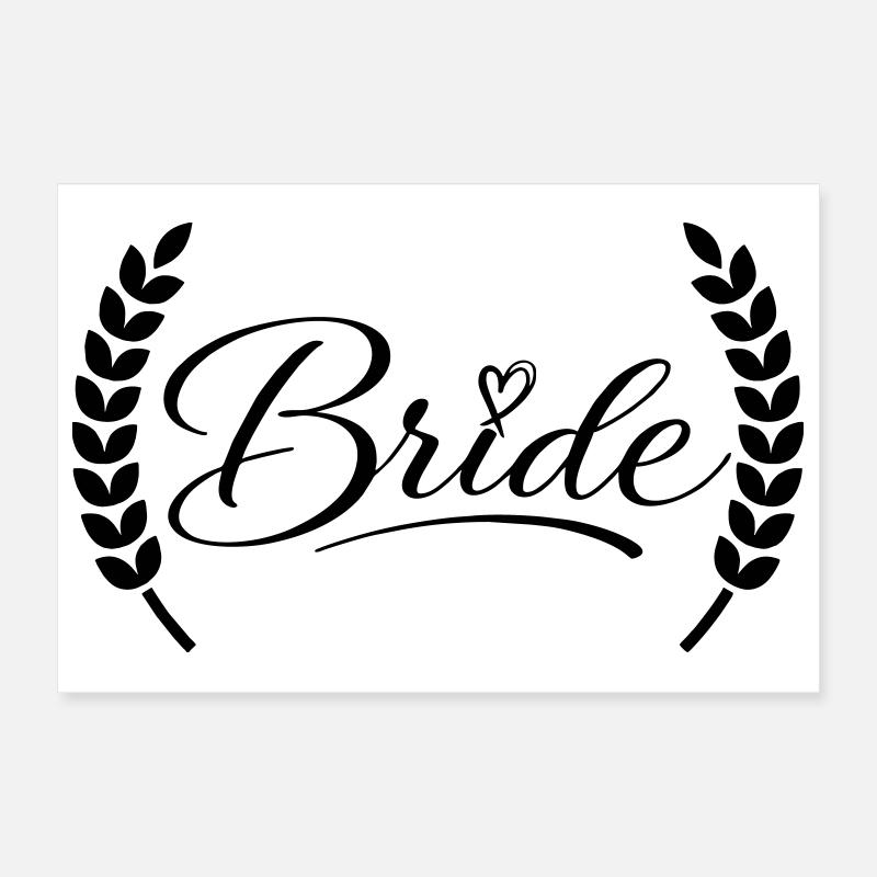 Bride Poster 12" x 8" (30x20 cm)