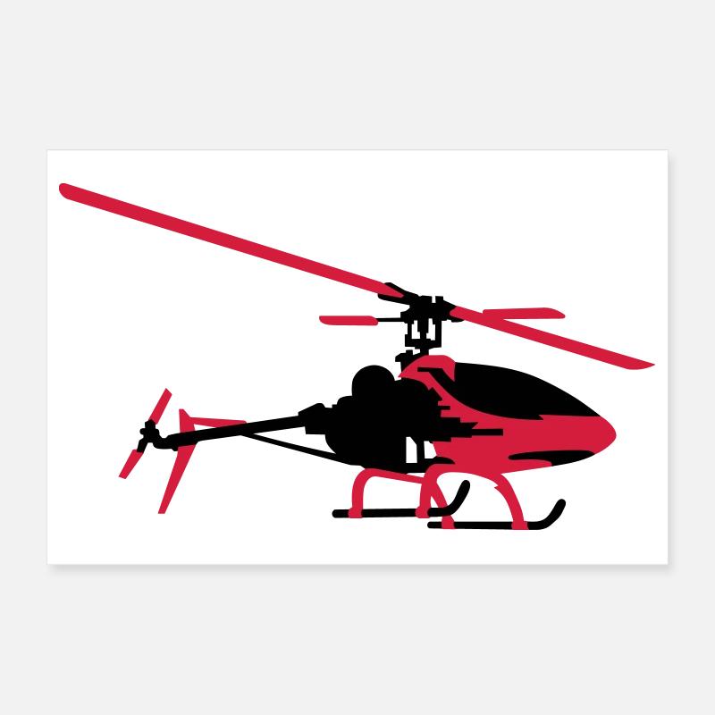 Hubschrauber Poster 30x20 cm