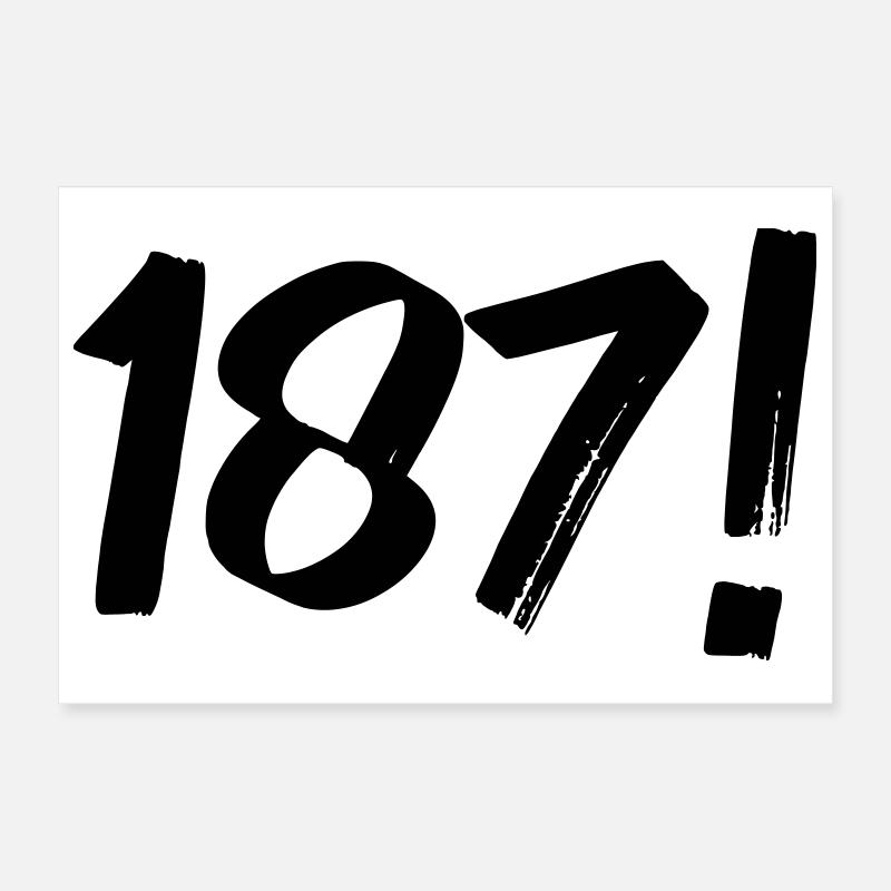 Numéros Un Huit Sept Poster 30 x 20 cm