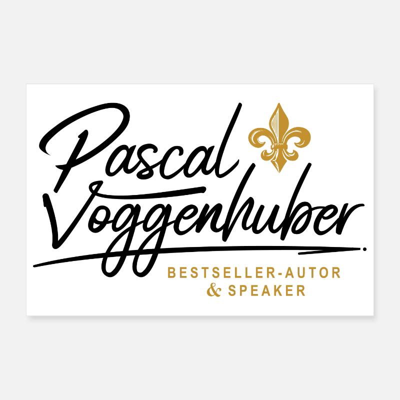 Pascal Voggenhuber Author & Speaker Poster 12" x 8" (30x20 cm)