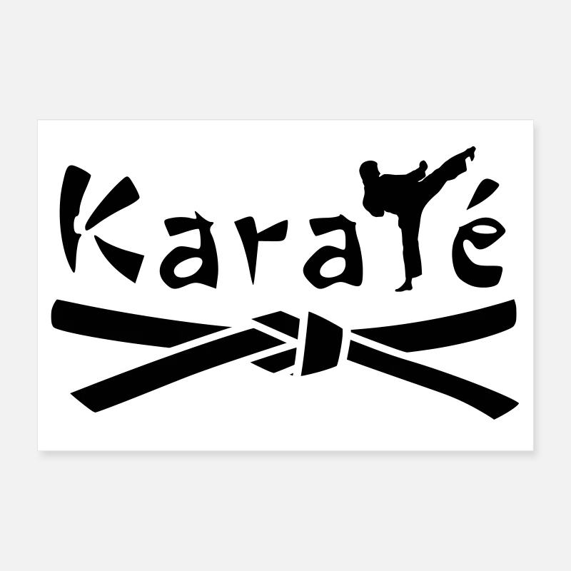Karate Poster 12" x 8" (30x20 cm)