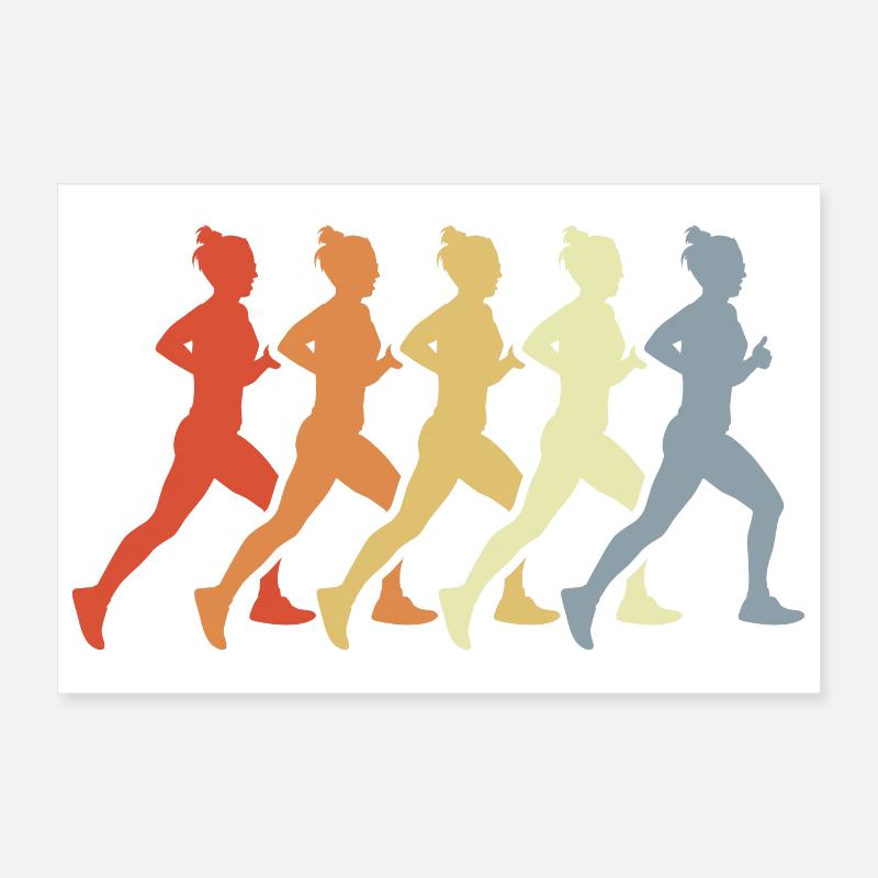 Vintage Runner Poster 12" x 8" (30x20 cm)