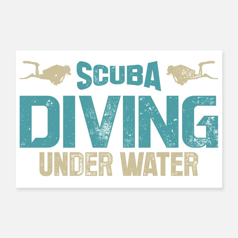 Thema Unterwassertauchen Poster 30x20 cm