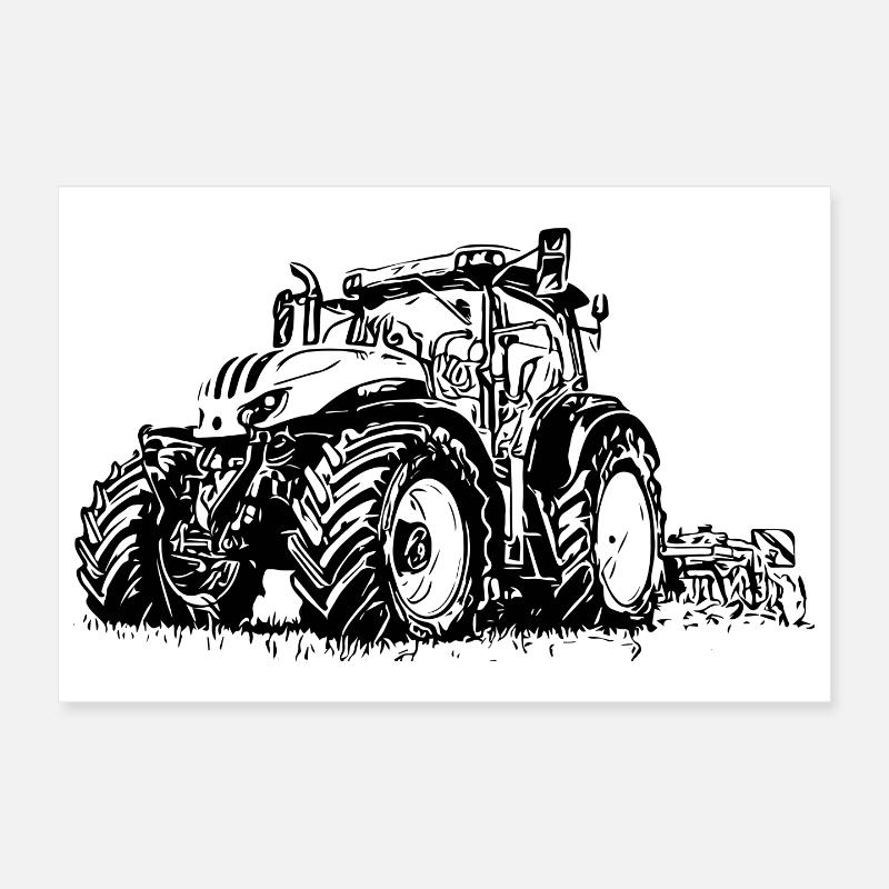 Traktor Steyr 6145 Poster 30x20 cm