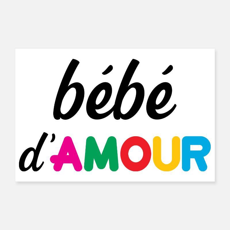 bébé d'Amour Poster 30 x 20 cm