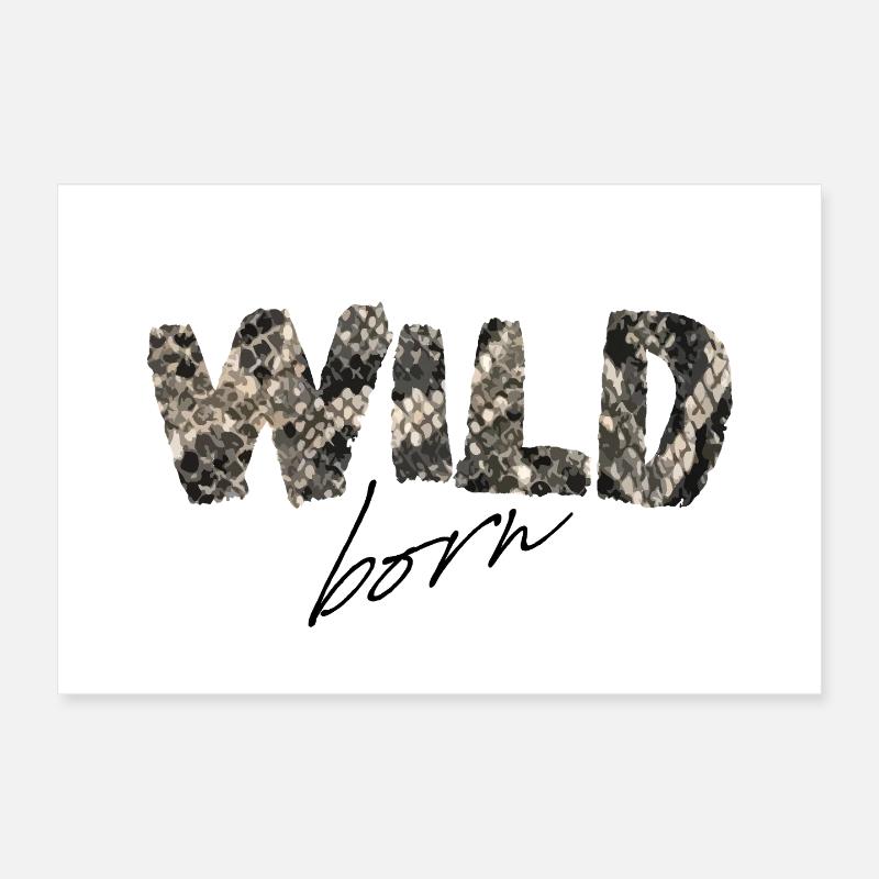 Wild Born Snake Imprimer Poster 30 x 20 cm