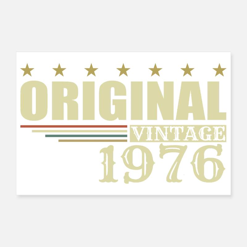 1976 Birthday 1976 Poster 12" x 8" (30x20 cm)
