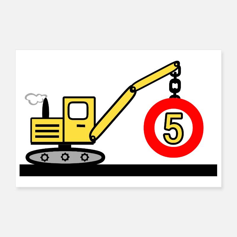 Bagger Poster 30x20 cm