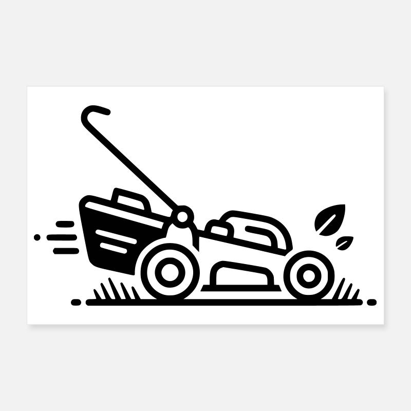 Tonte de pelouse | Jardinage et passe-temps de papa Poster 30 x 20 cm