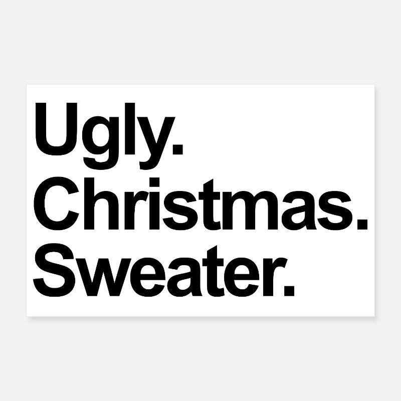 Pull de Noël moche Poster 30 x 20 cm