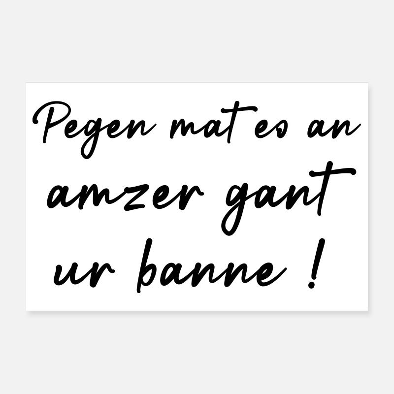 Mach dir einen Bann! Poster 30x20 cm