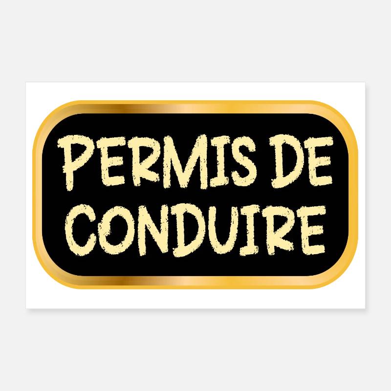 Driver's license Poster 12" x 8" (30x20 cm)