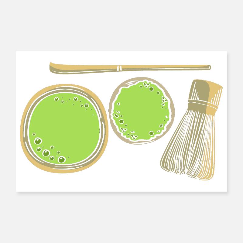Thé matcha Poster 30 x 20 cm