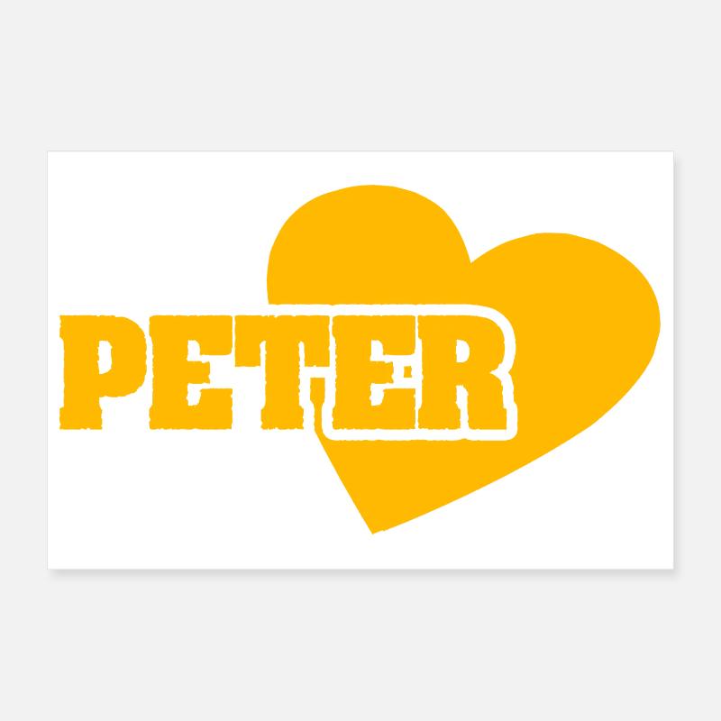 Peter als Love Poster 30x20 cm