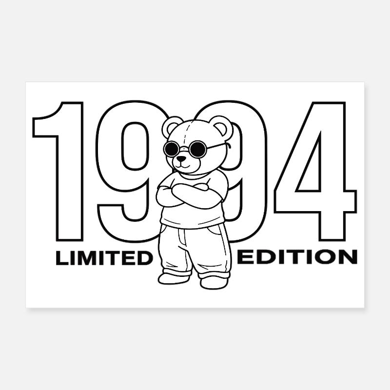 Édition limitée de l’Ours d’anniversaire 2004 Poster 30 x 20 cm