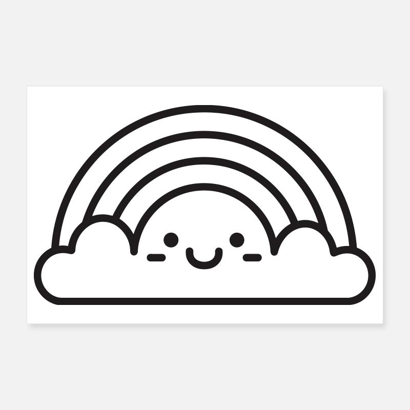 rainbow Poster 12" x 8" (30x20 cm)