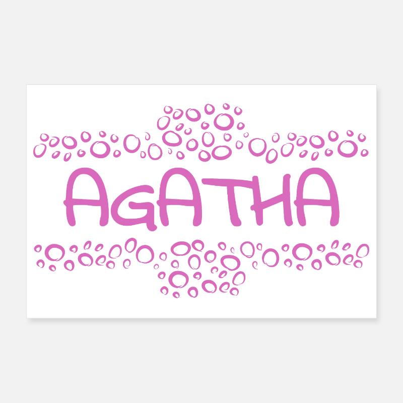 Agatha bébé Poster 30 x 20 cm