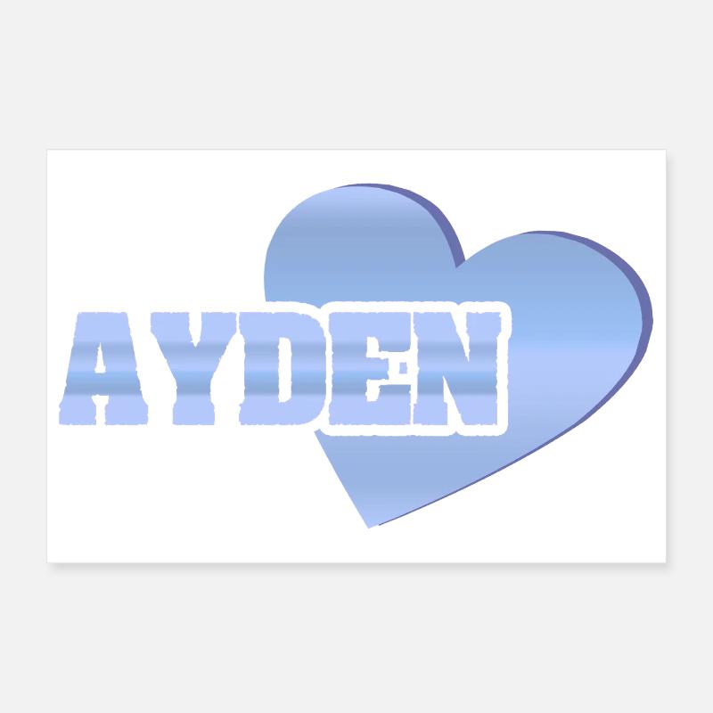 Avec amour Ayden Poster 30 x 20 cm