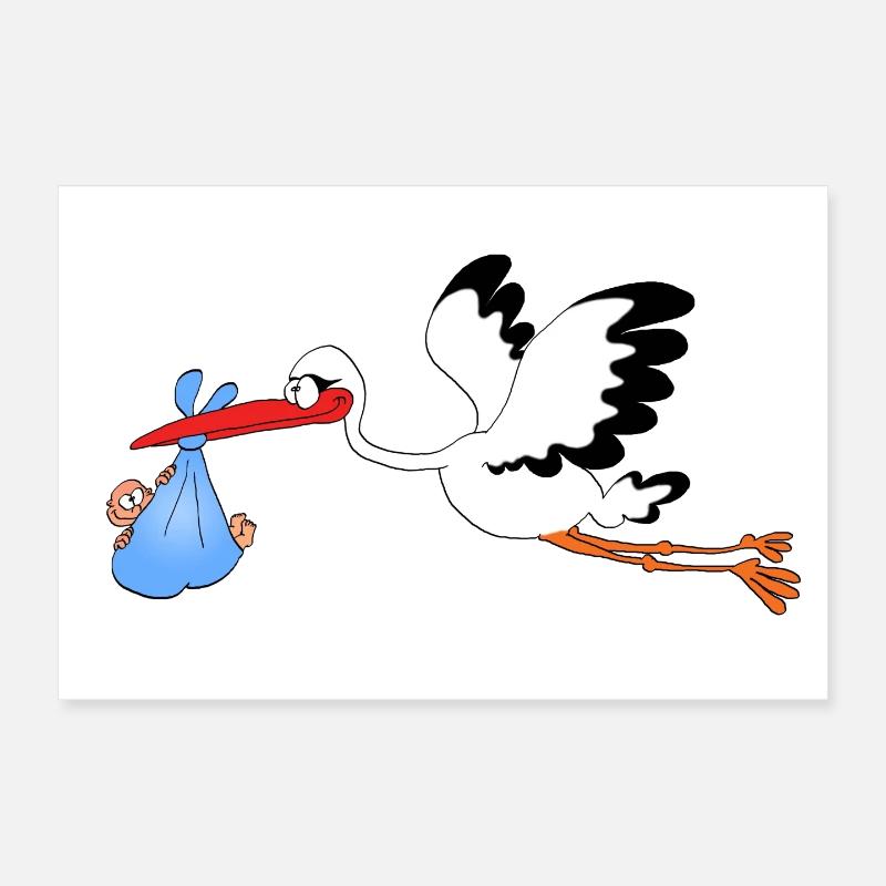 Storch Poster 30x20 cm