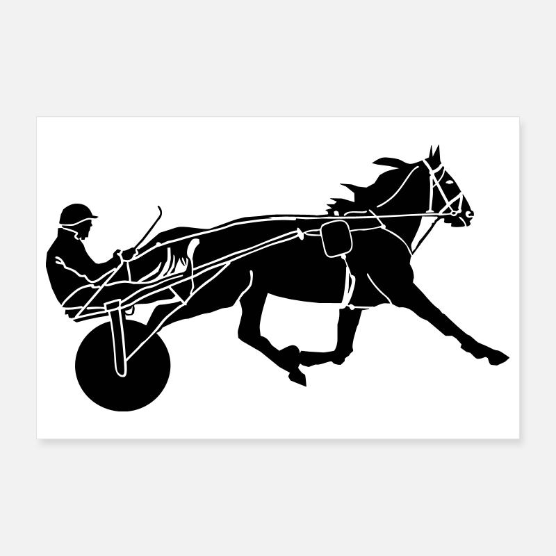 Equestrian racing Poster 12" x 8" (30x20 cm)