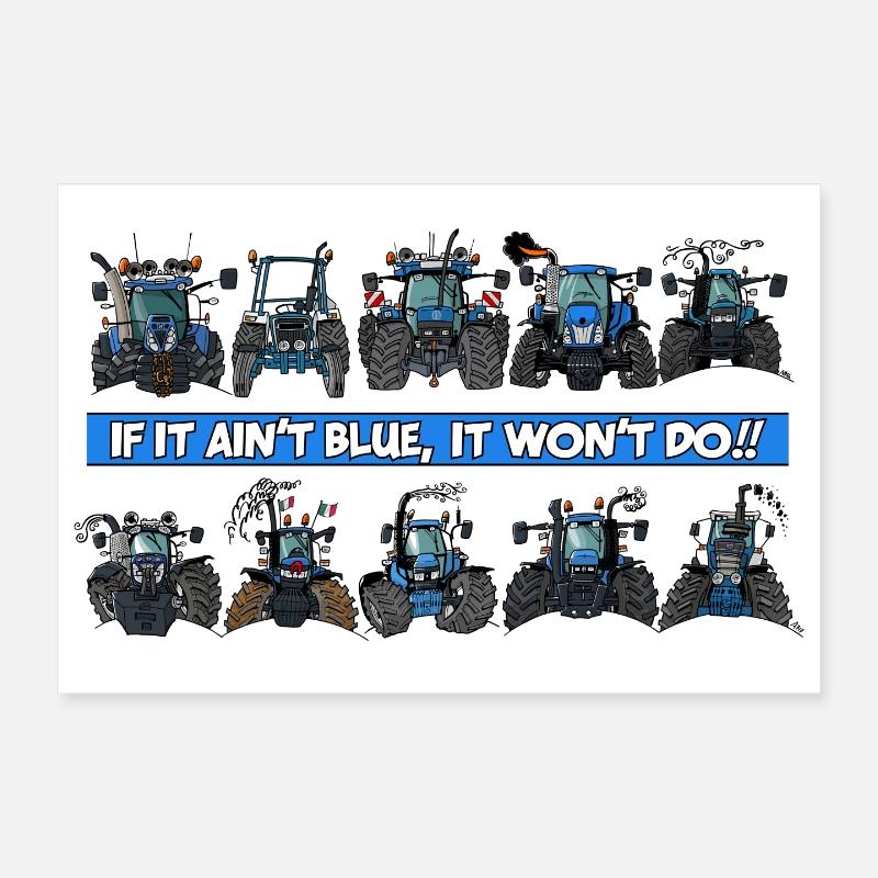0900 WENN ES NICHT BLAU IST, WIRD ES NICHT !! Poster 30x20 cm