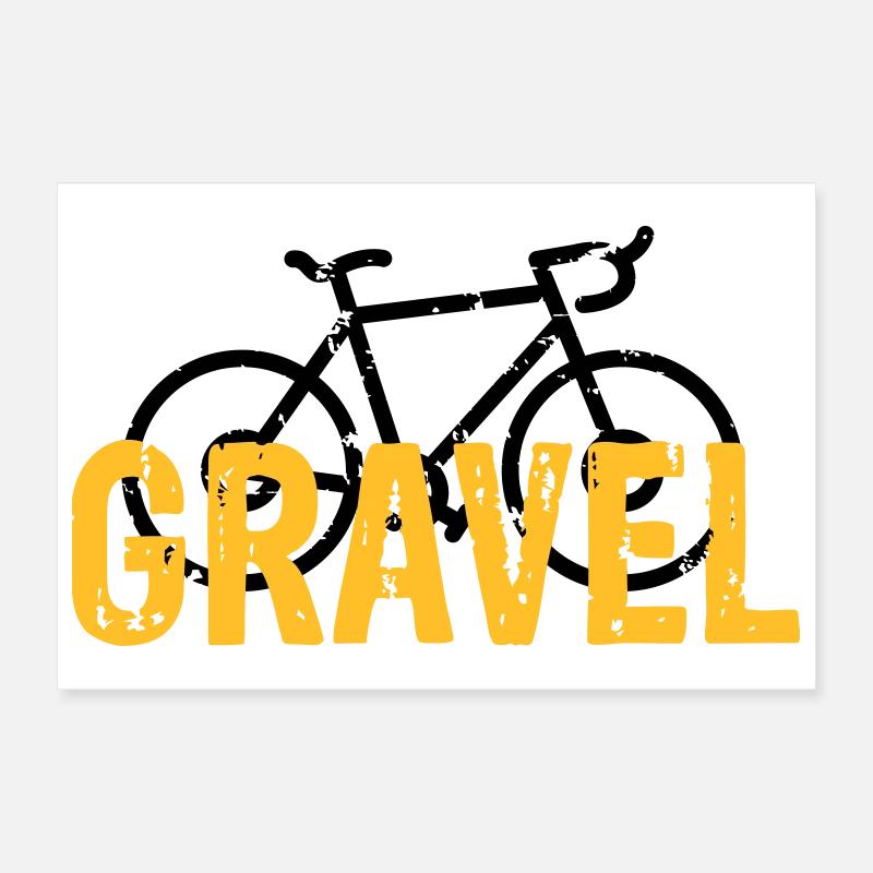 Vélo de gravier Poster 30 x 20 cm