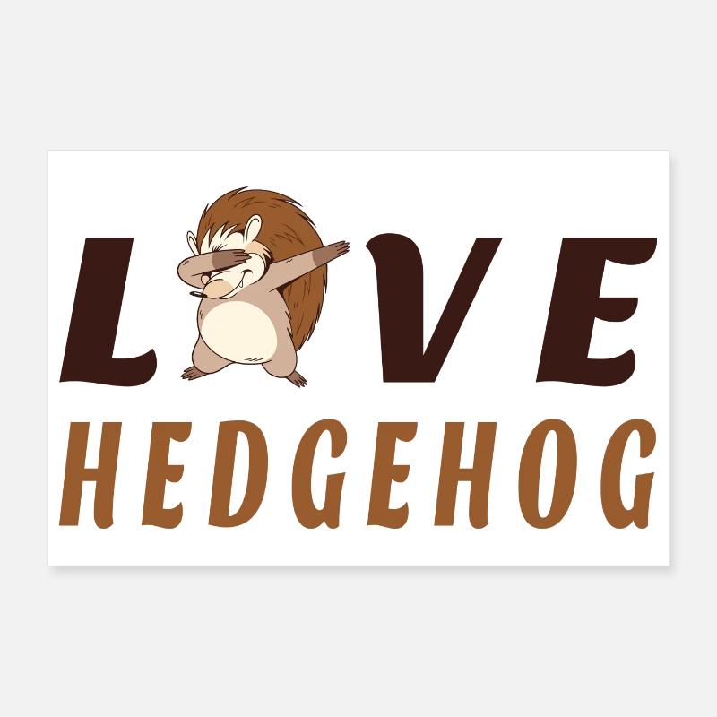 Liebe Igel Poster 30x20 cm