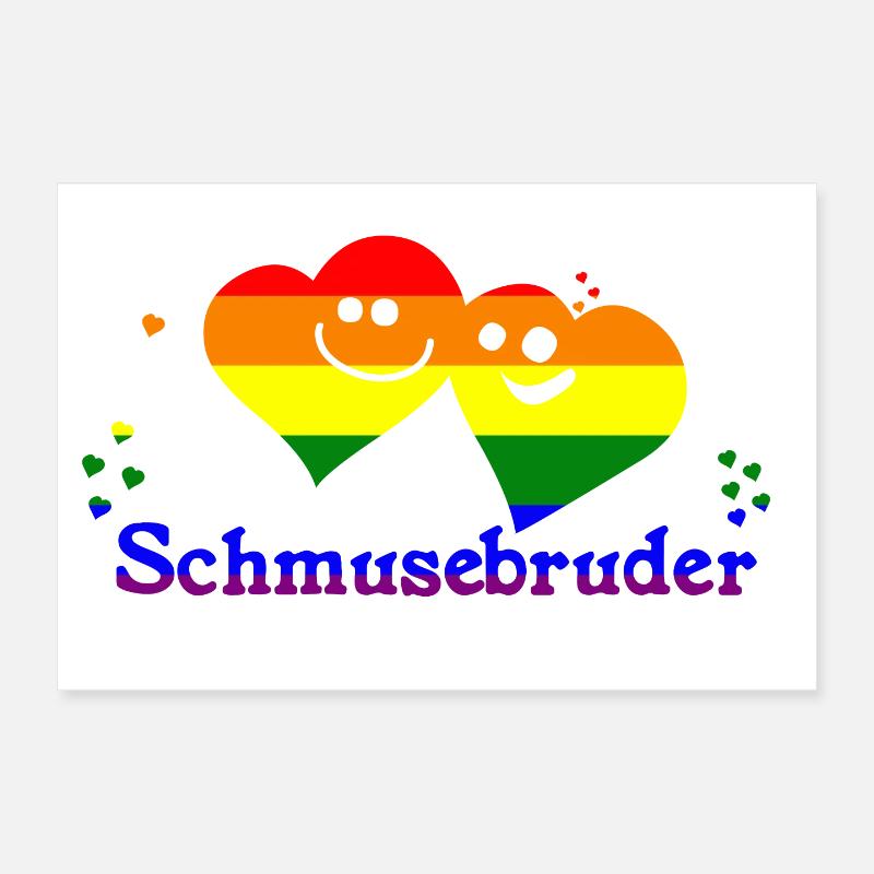 Schmusebruder Poster 30x20 cm