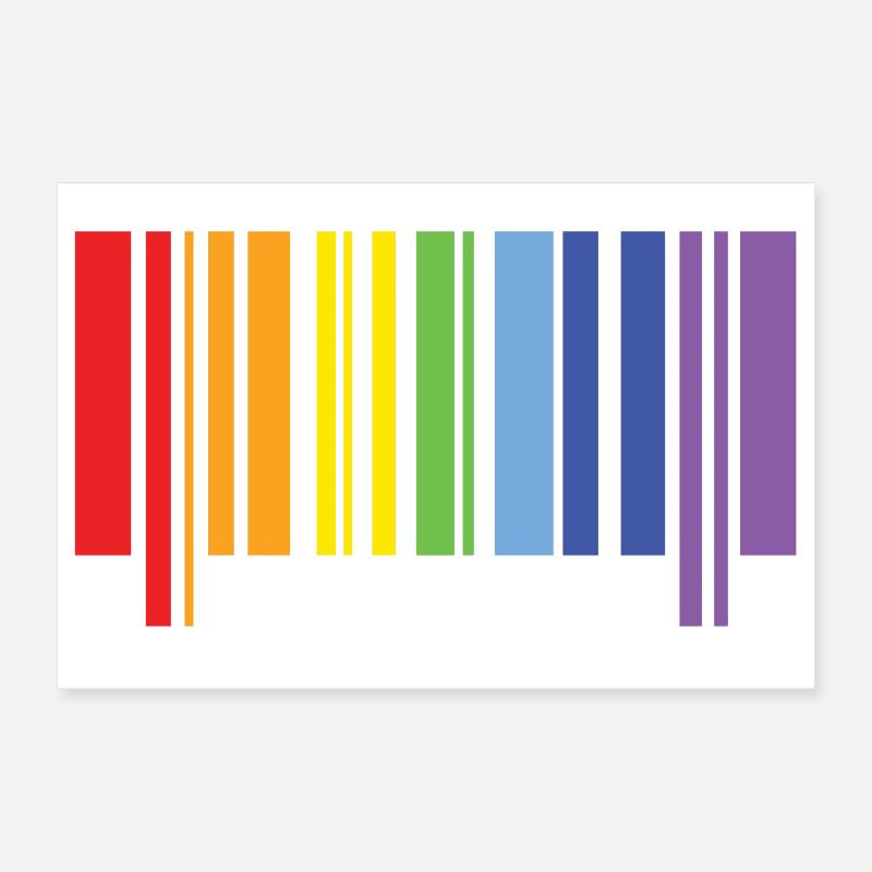 LGBTQ+ Pride. Poster 12" x 8" (30x20 cm)